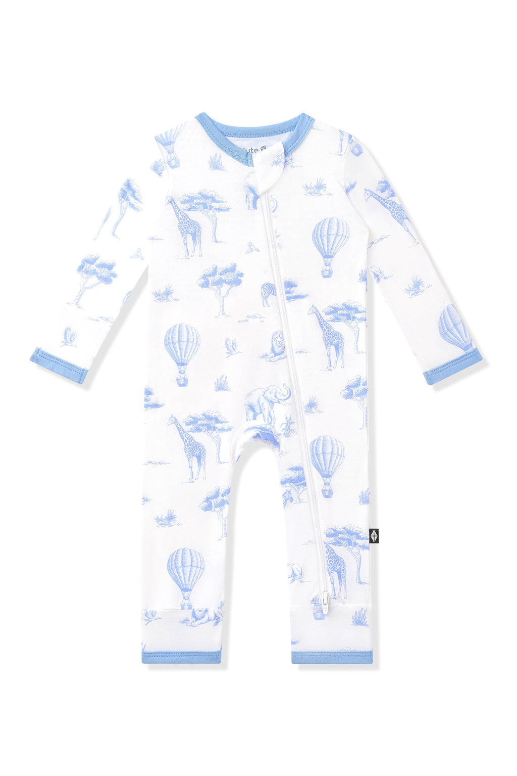 Zippered Romper in Toile Safari