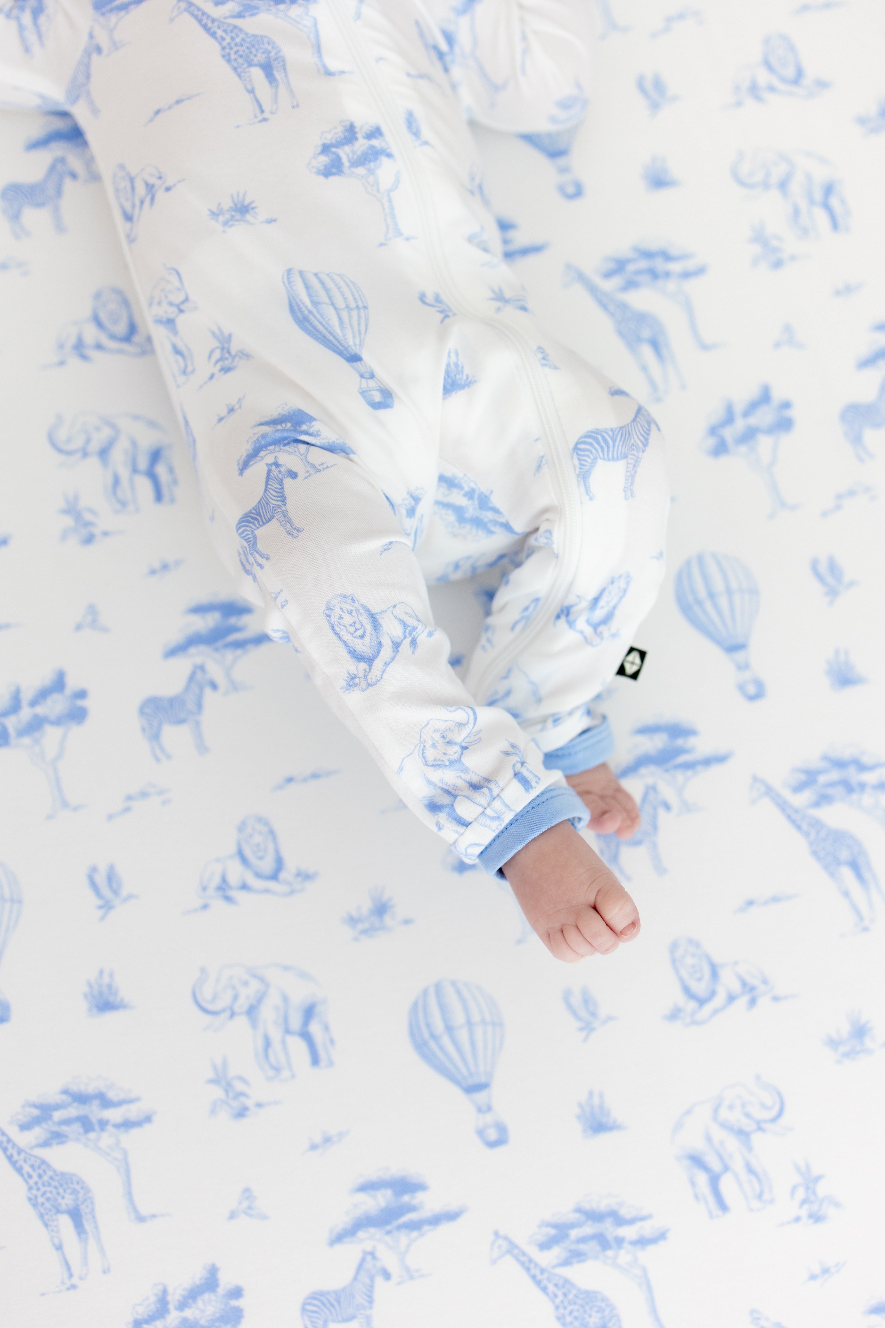 Zippered Romper in Toile Safari