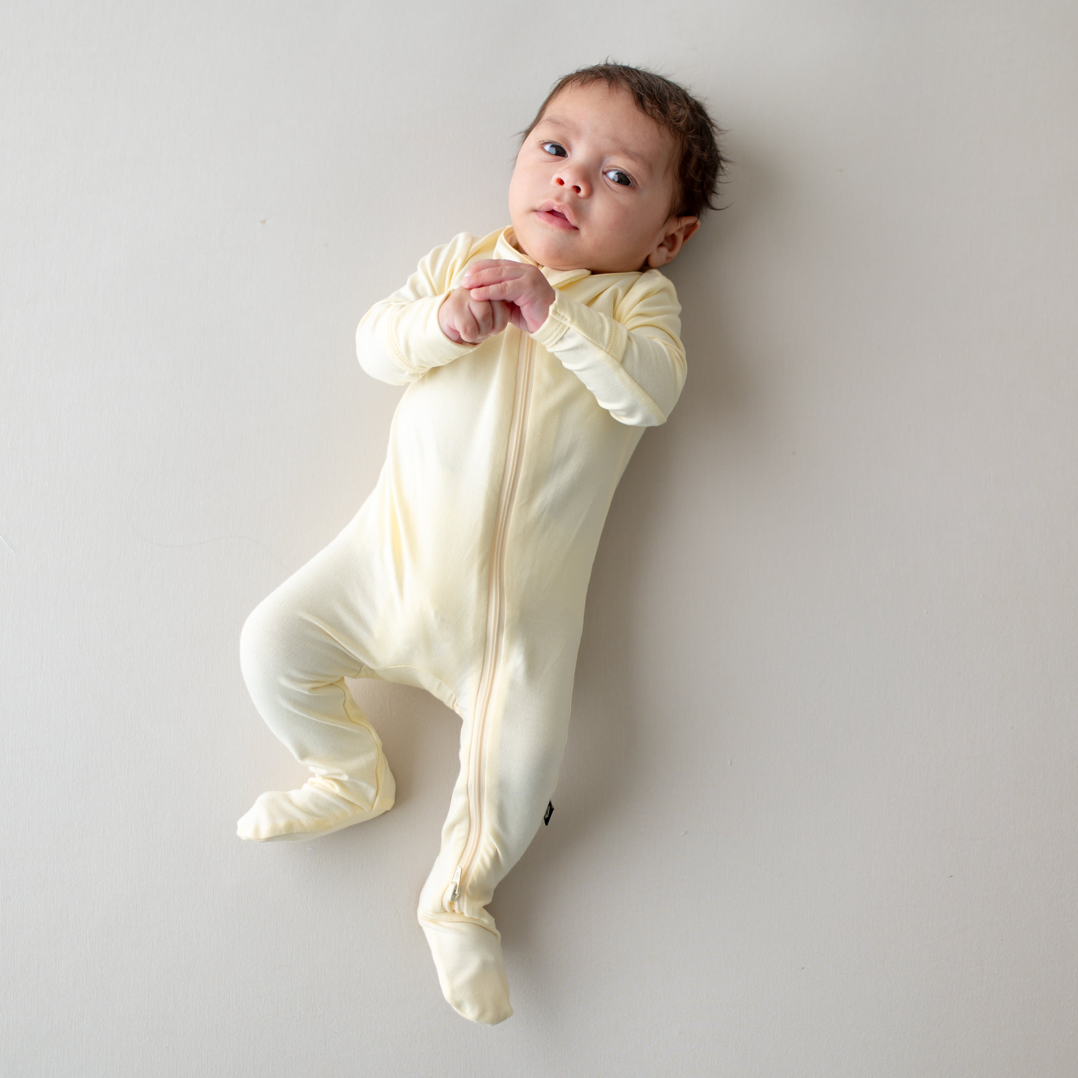 Zippered Footie in Chamomile